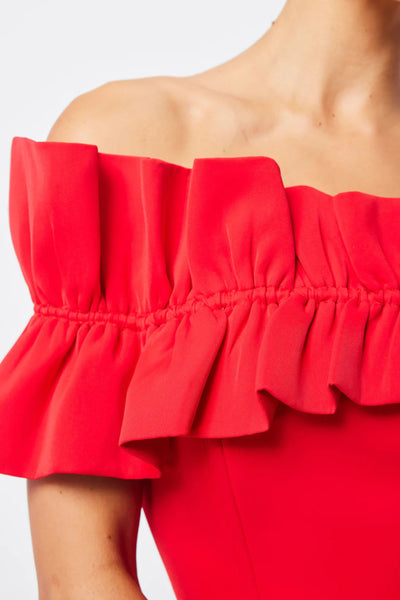 Soft Spoken Maxi Dress - Red SIZE 14 ONLY