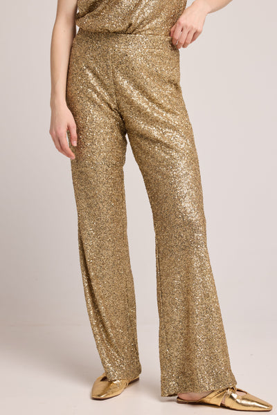 Tchao Sequin Pant - Gold