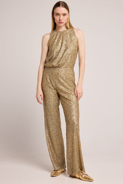 Tchao Sequin Pant - Gold