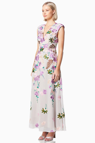 Venetian Maxi Dress - Purple Multi