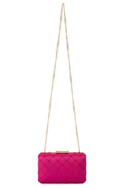 Violet Hotfix Clutch - Fuchsia