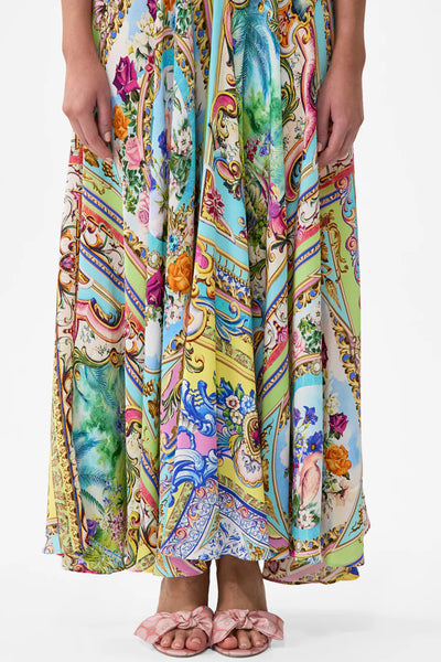 Spirit of Santa Maria Long Dress with Tie Front SIZE S/8 ONLY