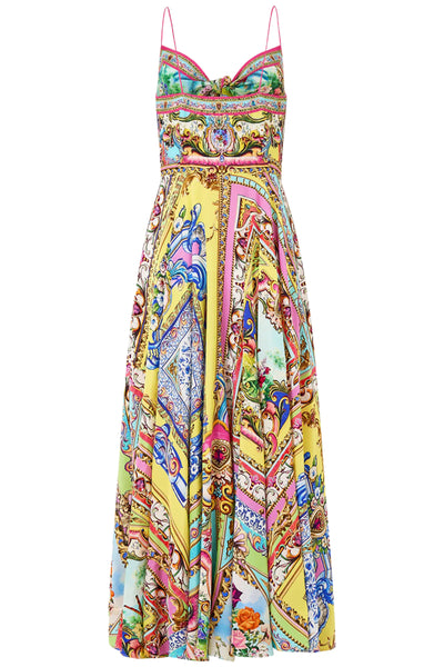 Spirit of Santa Maria Long Dress with Tie Front SIZE S/8 ONLY