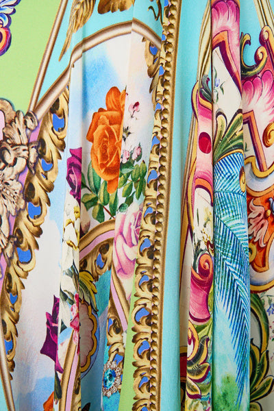 Spirit of Santa Maria Long Dress with Tie Front SIZE S/8 ONLY