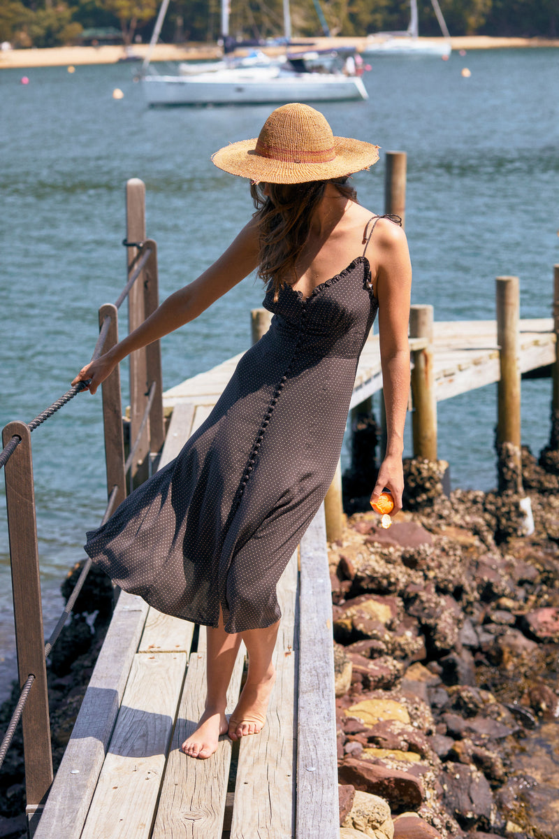 Pippi juliette midi cheap dress rust