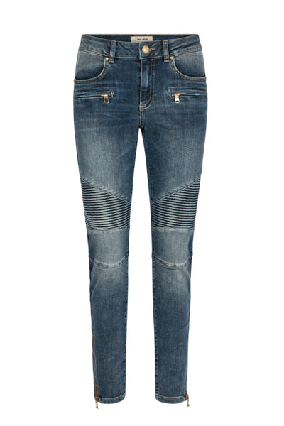 Alanis Ida Moto Jeans - Blue SIZE 26/8 ONLY