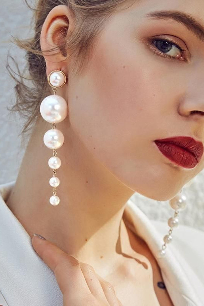 Pearl drop earrings deals online