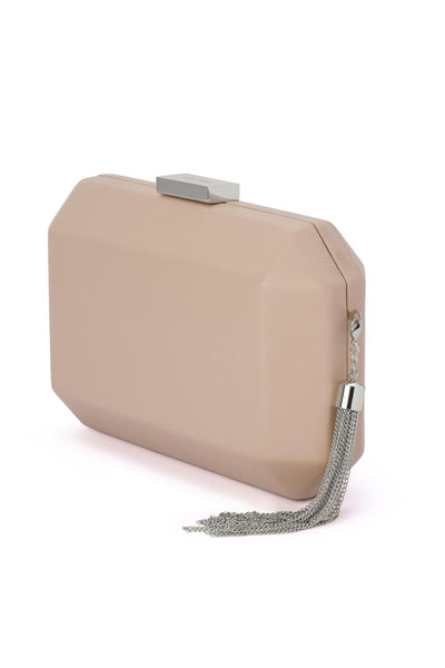 Lia Facetted Pod with Tassel - Natural Silver