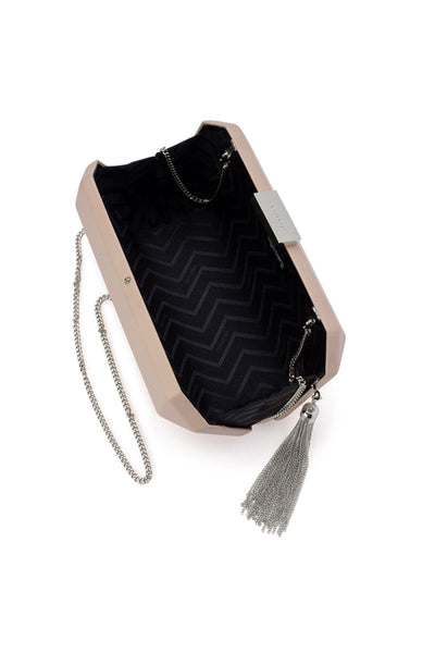 Lia Facetted Pod with Tassel - Natural Silver