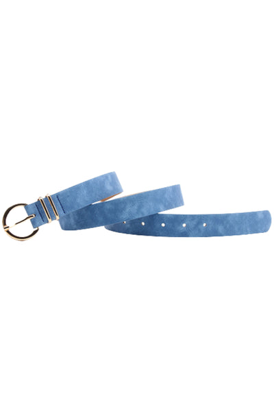 Miriam Sueded Belt - Blue