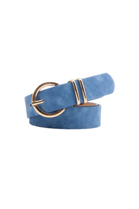 Miriam Sueded Belt - Blue
