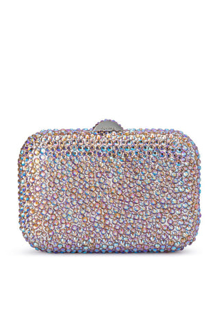 Casey Hot Fix Encrusted Crystal Clutch - Pastel