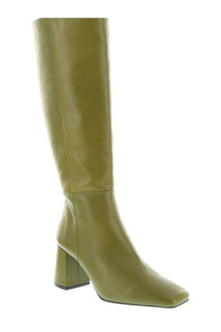 Olive Green Knee High Boots
