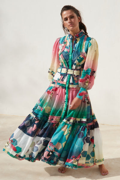 Queen Bee Maxi Dress - Bright