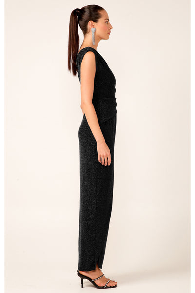 Valedictory Dress - Black Lurex