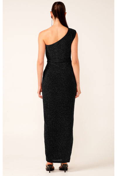 Valedictory Dress - Black Lurex