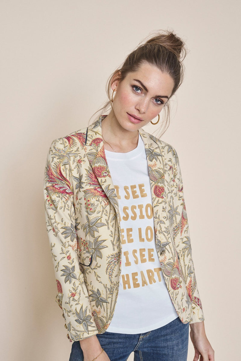 Mos Mosh Blake Eden Blazer Bird Print – Smoke And Mirrors Boutique