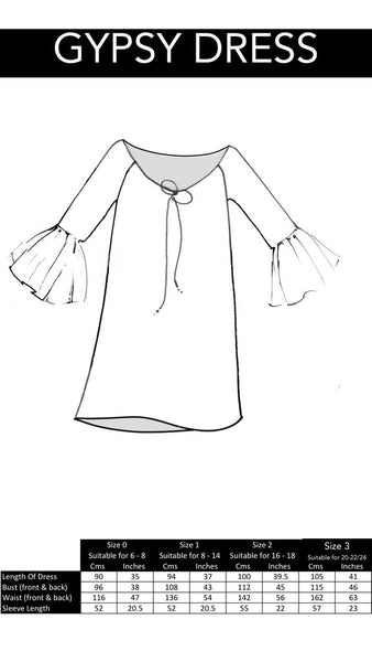 Silk Gypsy Dress - Atlantis