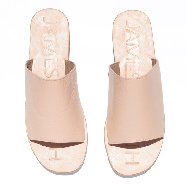Off Duty Leather Slide - Ballet