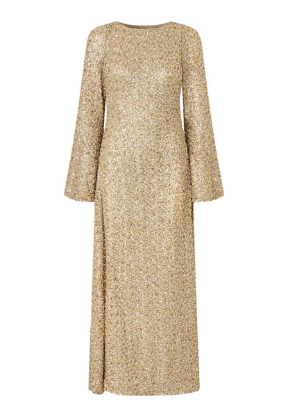 Minetta Beaded Gown - Gold