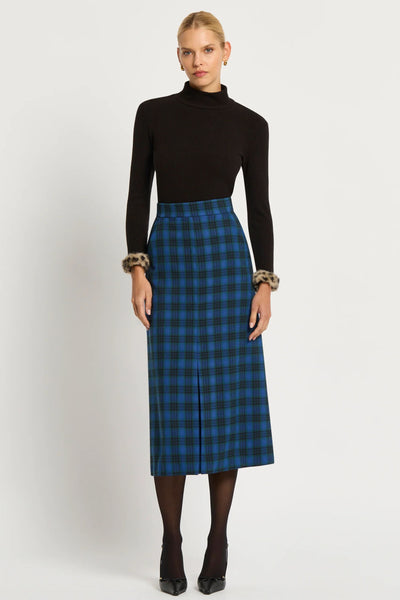 Blair Skirt - Blue Check