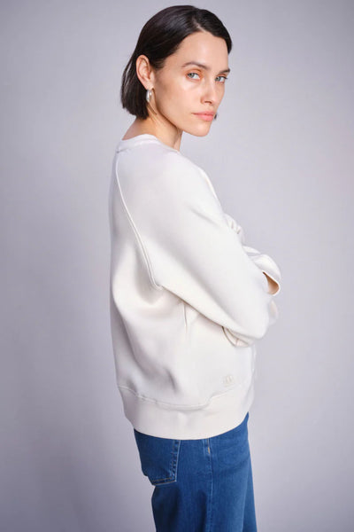 Abello O-LS Basic Sweatshirt - Ecru