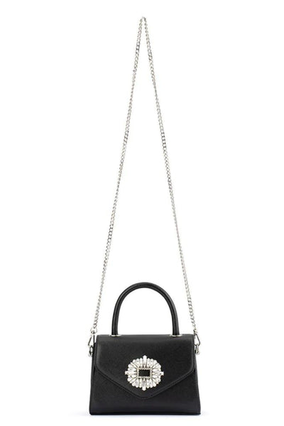 Alejandra Embellished Top Handle Bag - Black