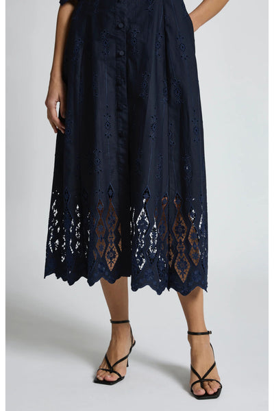 Alice Shirt Dress - Navy