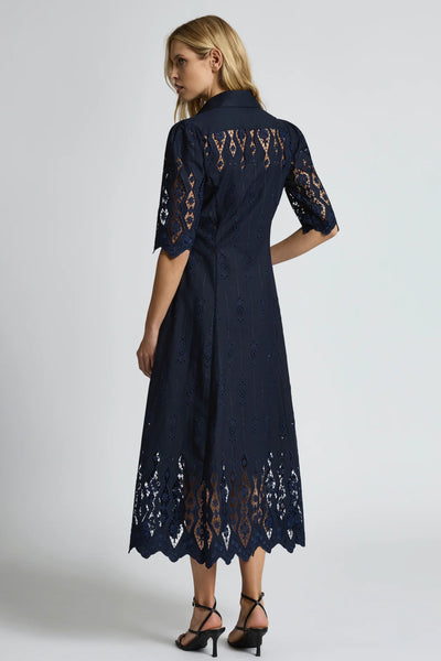 Alice Shirt Dress - Navy