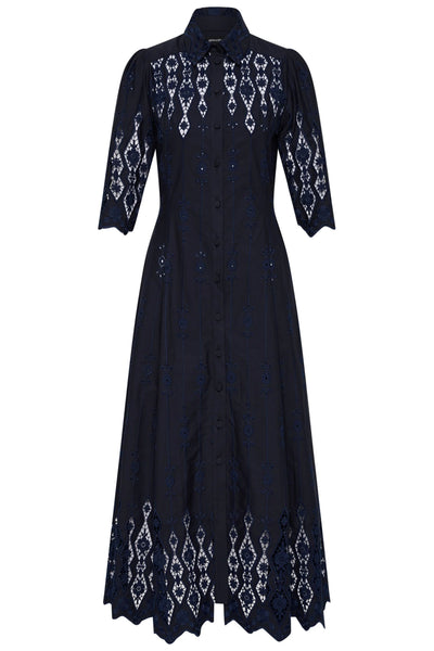 Alice Shirt Dress - Navy