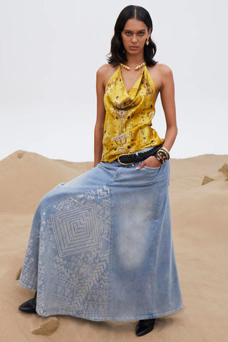 Alika Oasis Odyssey A-Line Maxi Skirt