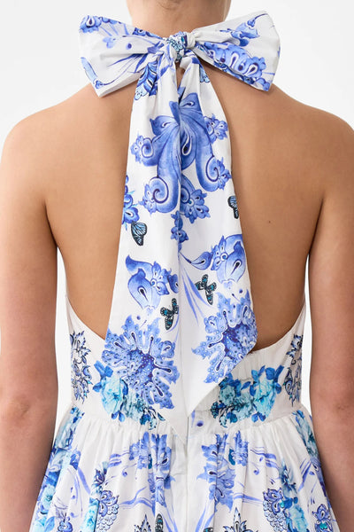 All About That Lace Ruffle Hem Halter Dress