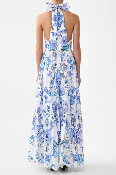 All About That Lace Ruffle Hem Halter Dress