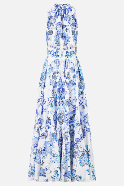 All About That Lace Ruffle Hem Halter Dress