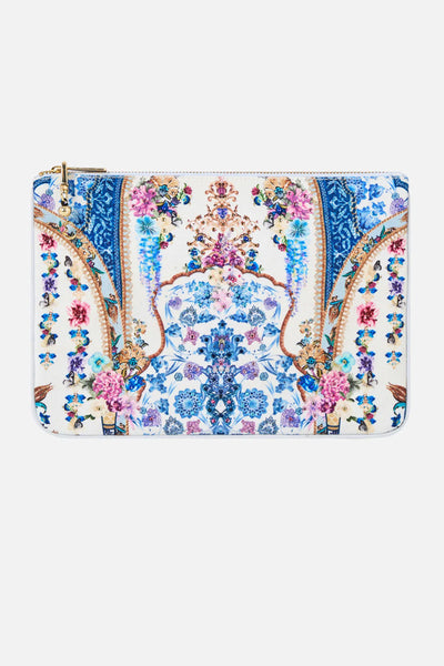 All About This Lace Small Canvas Clutch