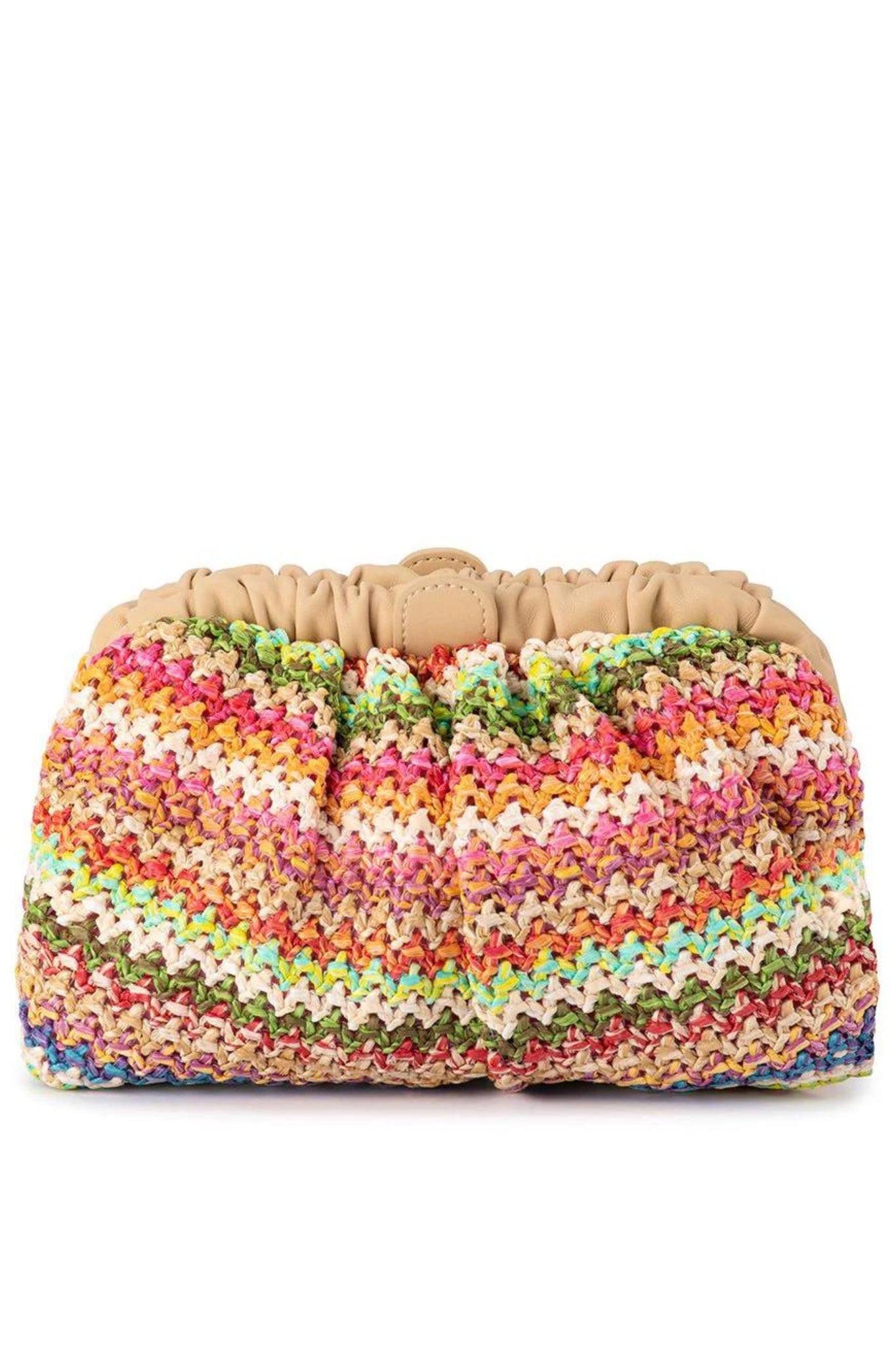 Amalia Petite Gathered Clutch - Multi