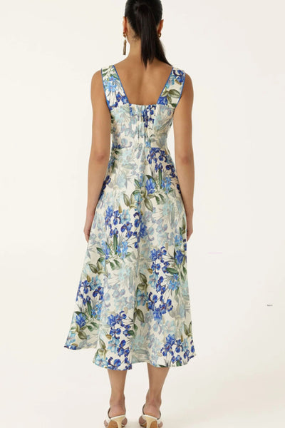 Antoinette Midi Dress - Blue Iris