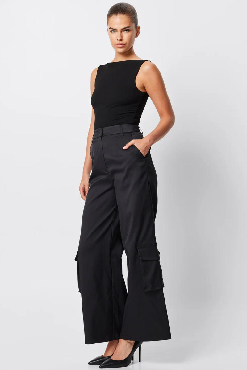 MOSSMAN STOCKIST Arles Boat Neck Sleeveless Top - Black SALE – Smoke ...