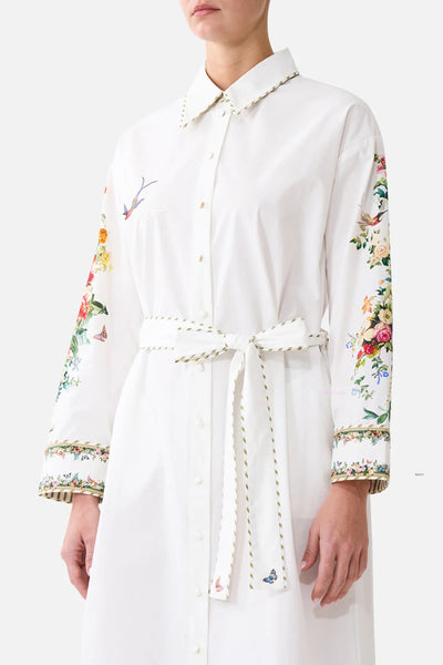 Shirt Dress With Back Button detail - Art For The Empress