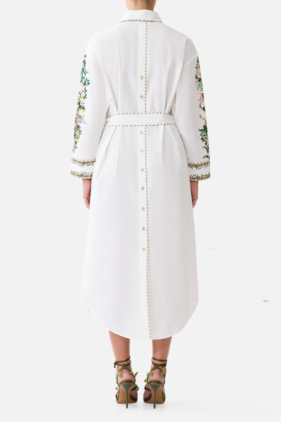 Shirt Dress With Back Button detail - Art For The Empress