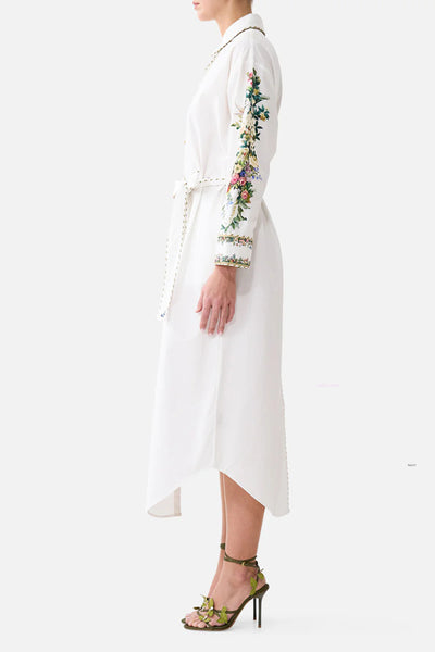Shirt Dress With Back Button detail - Art For The Empress