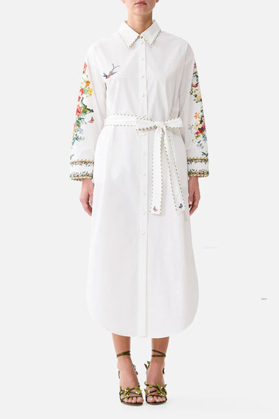 Shirt Dress With Back Button detail - Art For The Empress