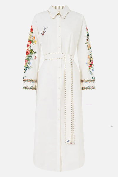 Shirt Dress With Back Button detail - Art For The Empress