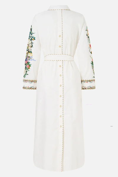 Shirt Dress With Back Button detail - Art For The Empress