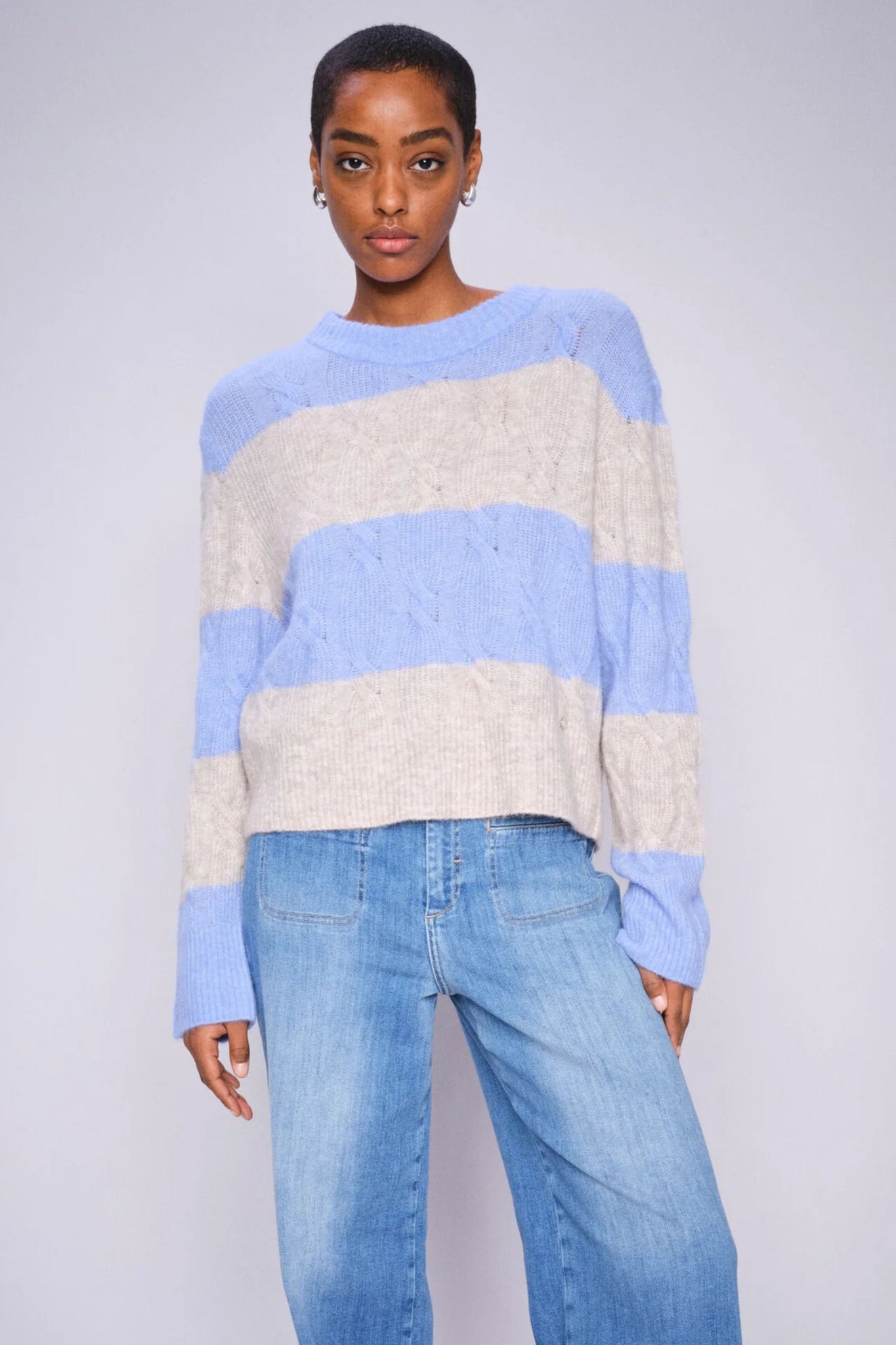 Aryna Aidy O-Neck Knit - Hydrangea