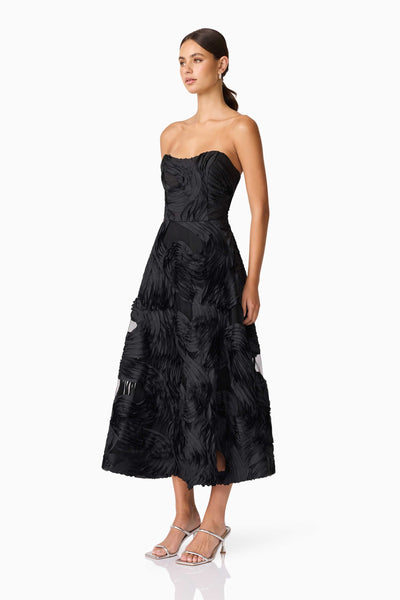 Asher Midi Dress Black