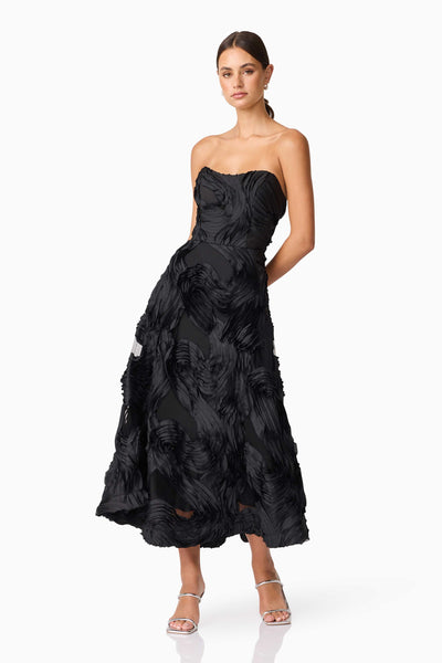 Asher Midi Dress Black