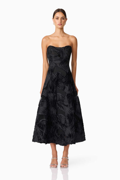 Asher Midi Dress Black