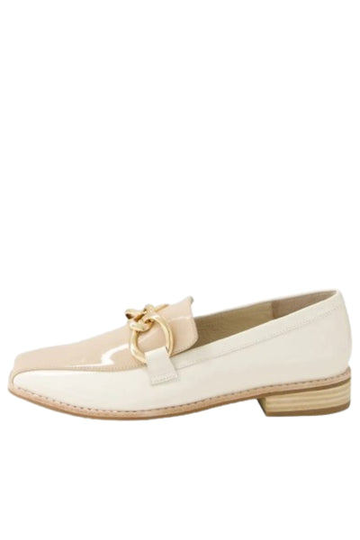 Ashvil Patent Leather Loafer - Cafe Ivory SIZE 39 ONLY