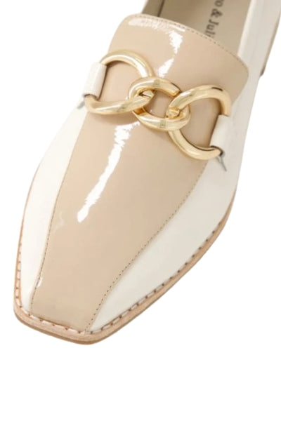 Ashvil Patent Leather Loafer - Cafe Ivory SIZE 39 ONLY